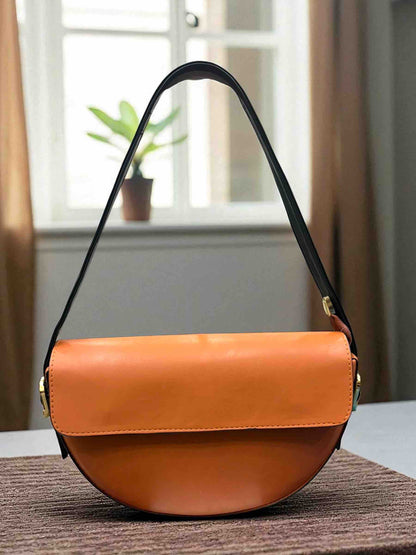 🍂 Tan Half-Moon Shoulder Bag – Autumn Edit