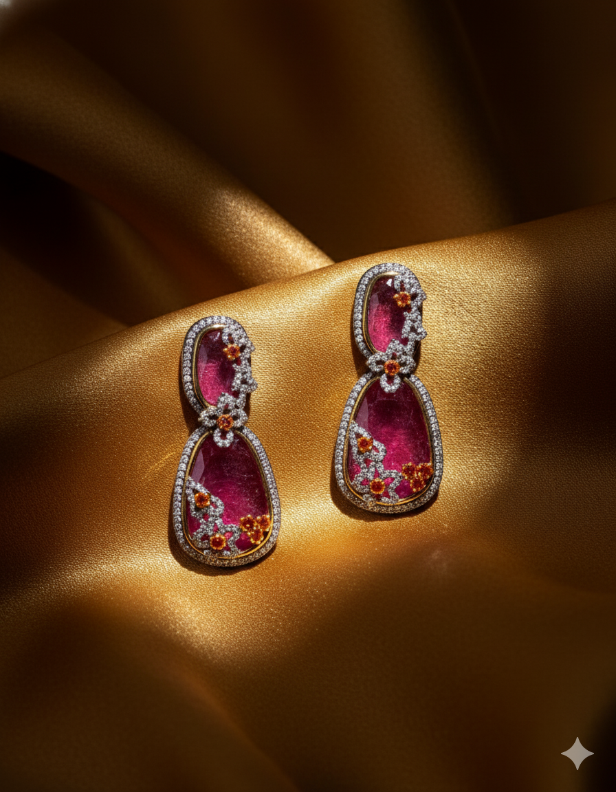 💎Amethyst Bloom Earrings – The Poetry of Purple Elegance