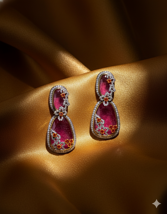 💎Amethyst Bloom Earrings – The Poetry of Purple Elegance